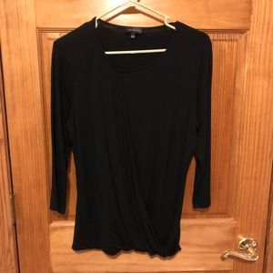 Asymmetrical 3/4 Sleeve Top